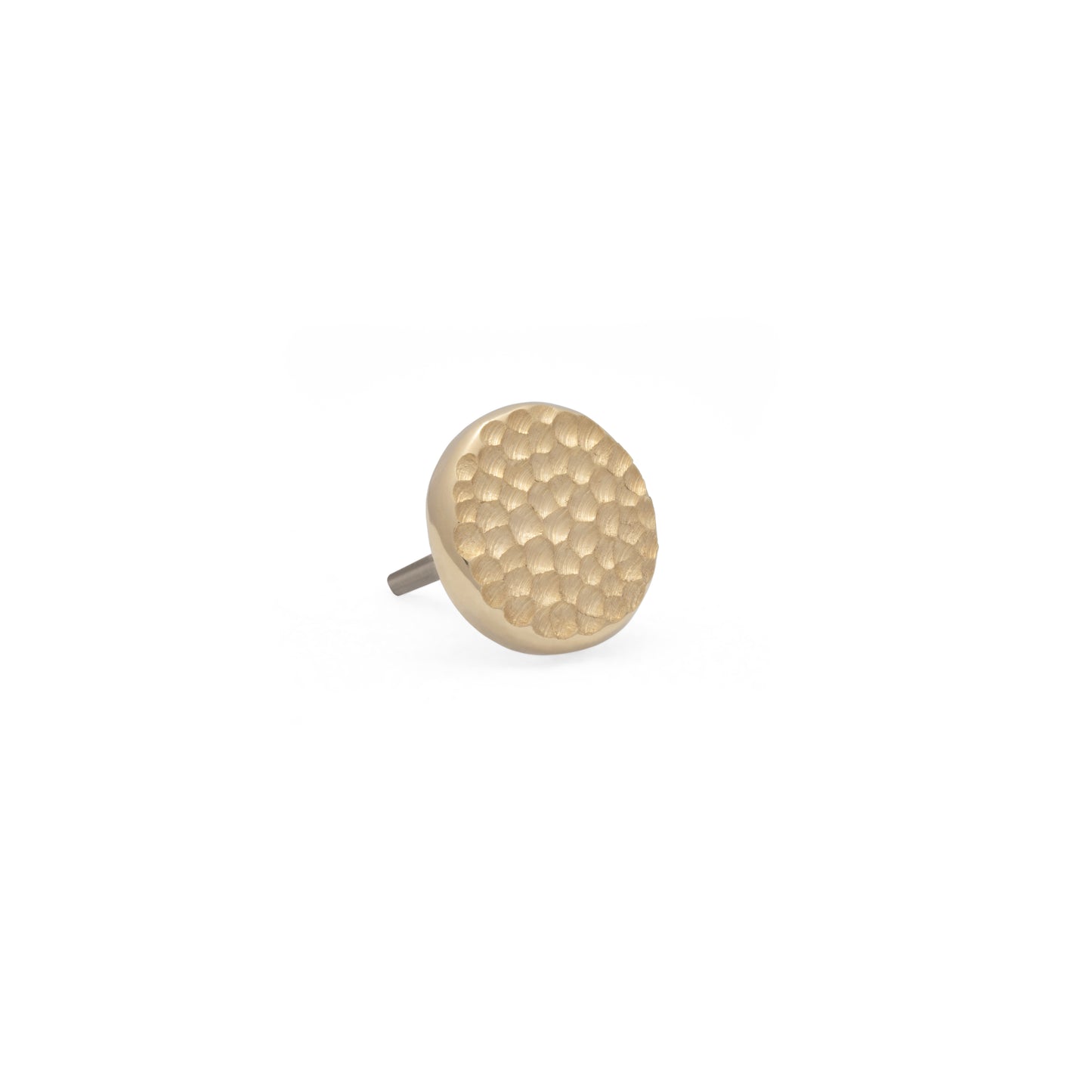 14K Gold Disk Micro-Hammer - 4mm