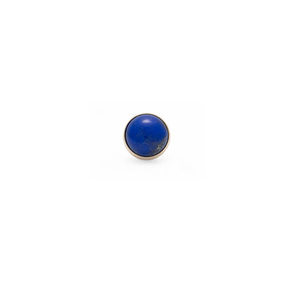 14K Gold Bezel Lapiz Lazuli - 4mm