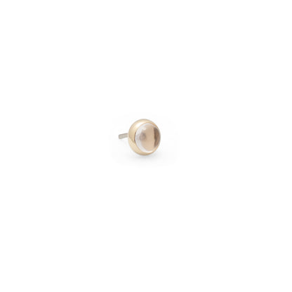 14K Gold Bezel Rose Quartz - 3mm