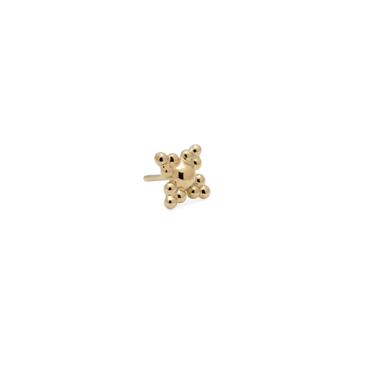 14K Gold Granule Threadless End