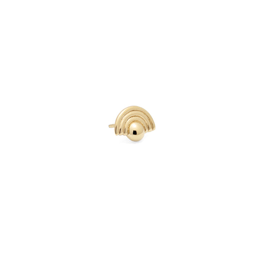14K Gold Rainbow Threadless End