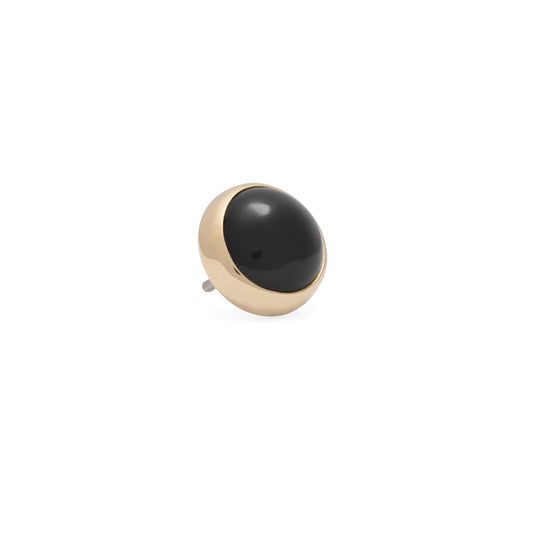 14K Gold Onyx - 5mm