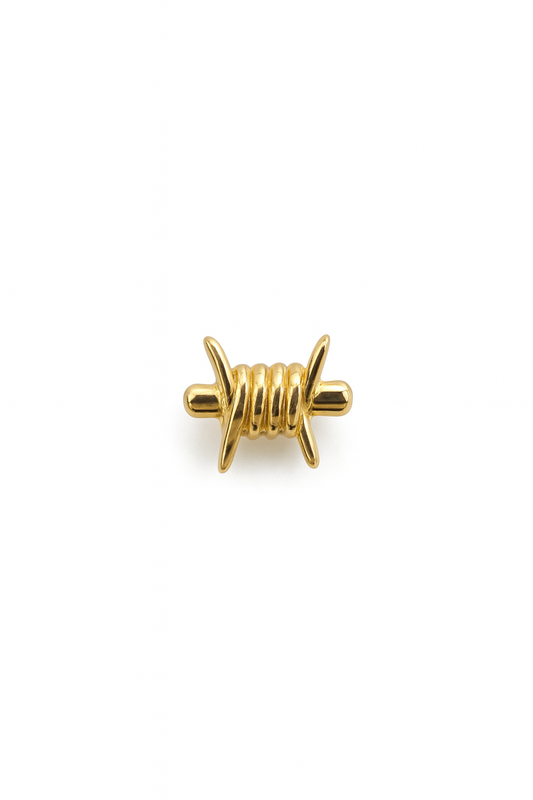 Barbed Wire – 14k Yellow Gold