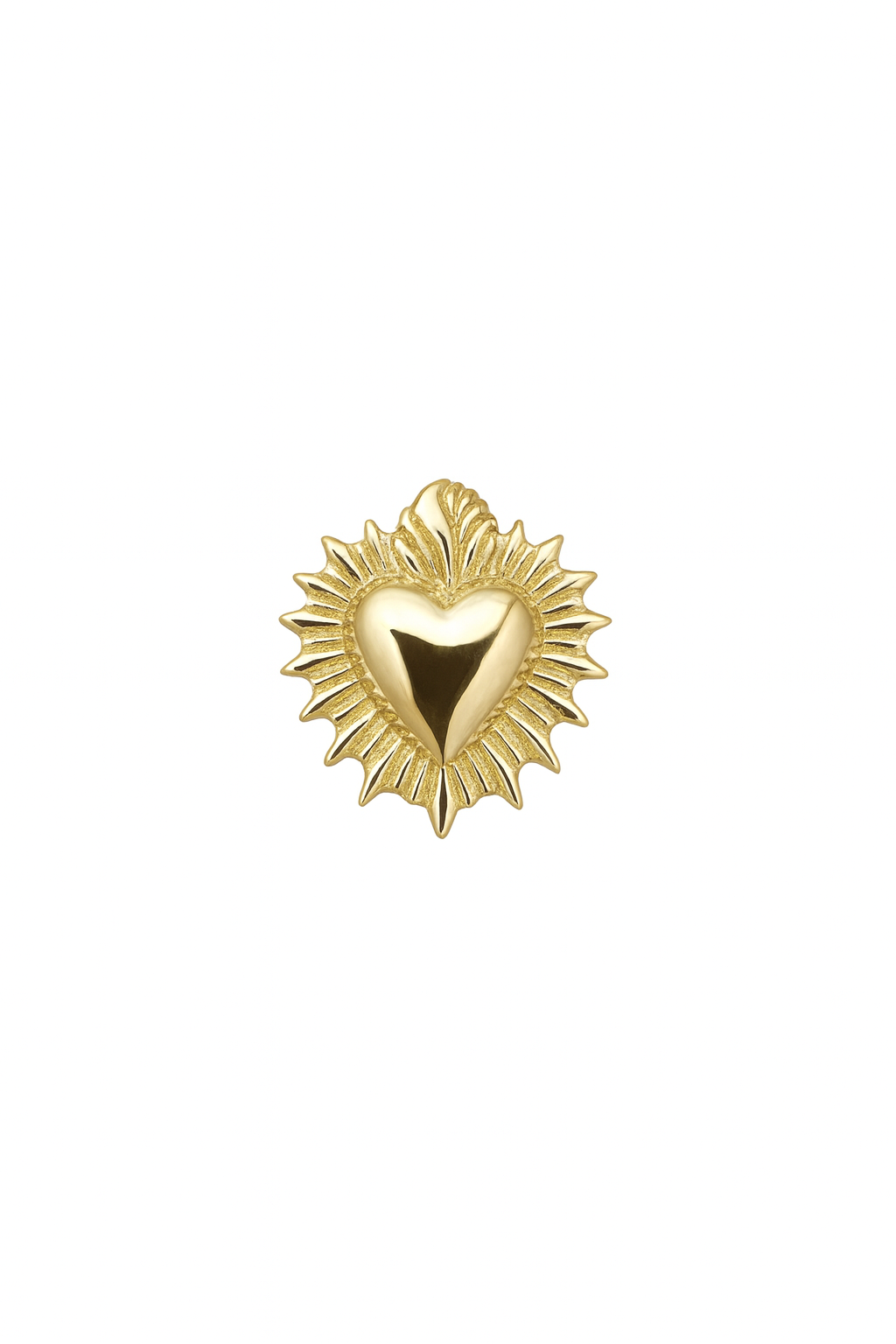 Sacred Heart – 14k Yellow Gold
