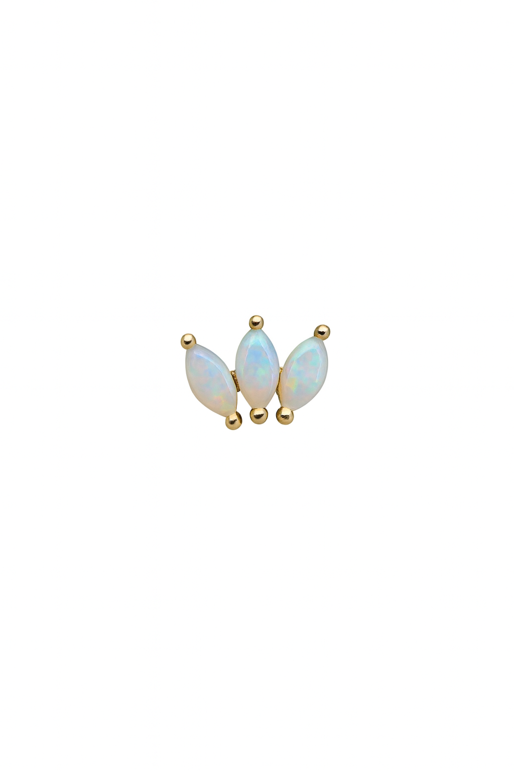 Triple Marquise Opal – 14k Yellow Gold