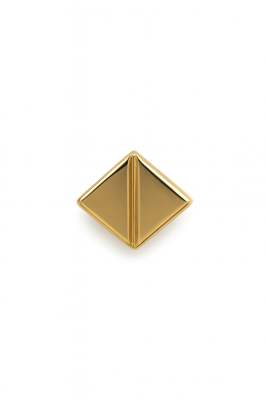 Mirror Triangle – 14k Yellow Gold