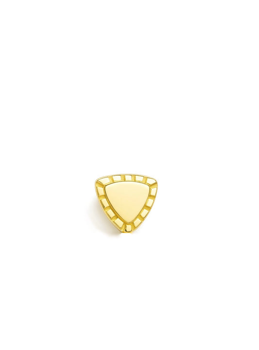 Beaded Triangle – 14k Yellow Gold